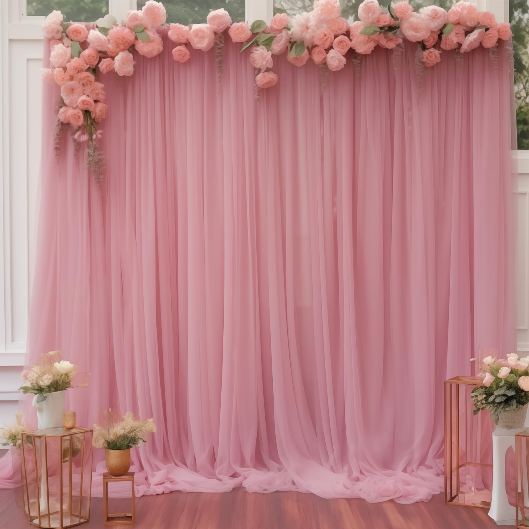 5FT×10FT Chiffon Backdrop Curt - огляд і ціна Office Tech Background