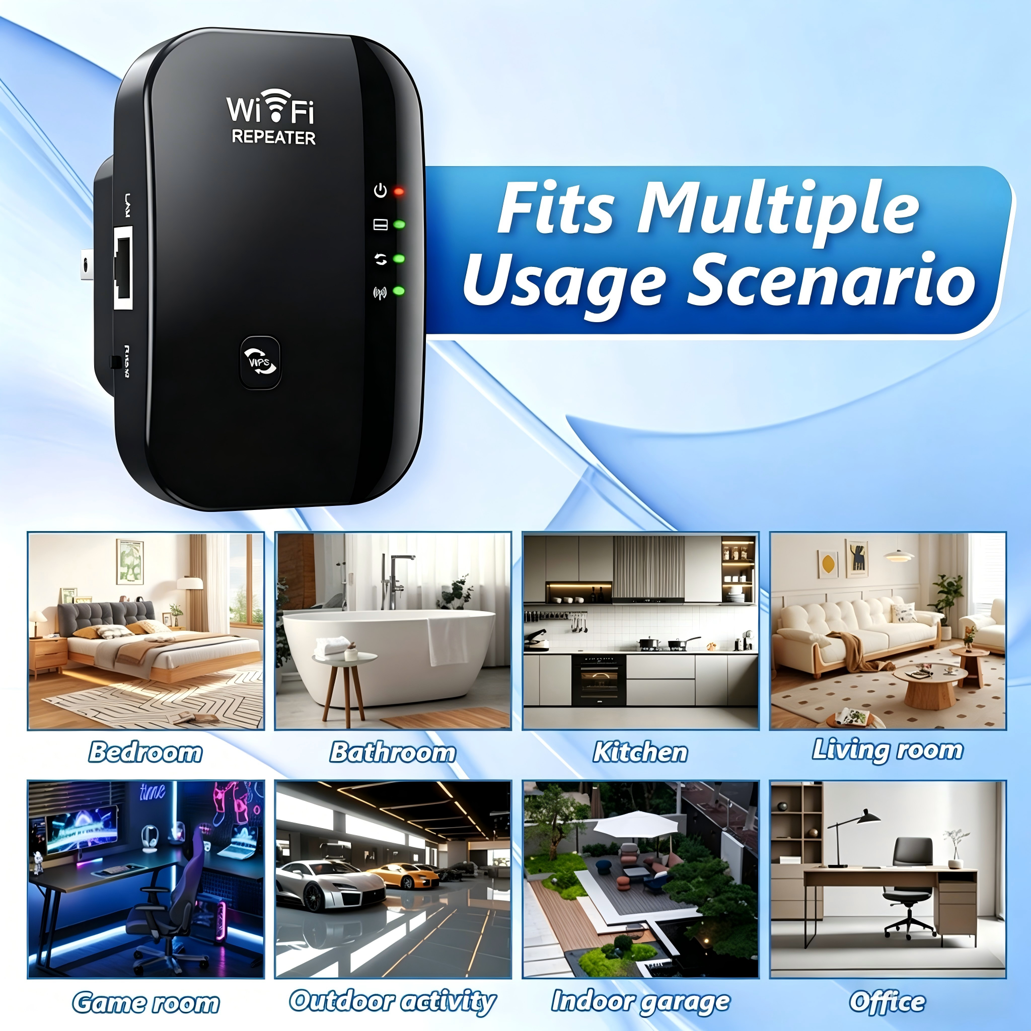Wireless 300M 2.4GHz WiFi Rang - огляд і ціна Office Tech