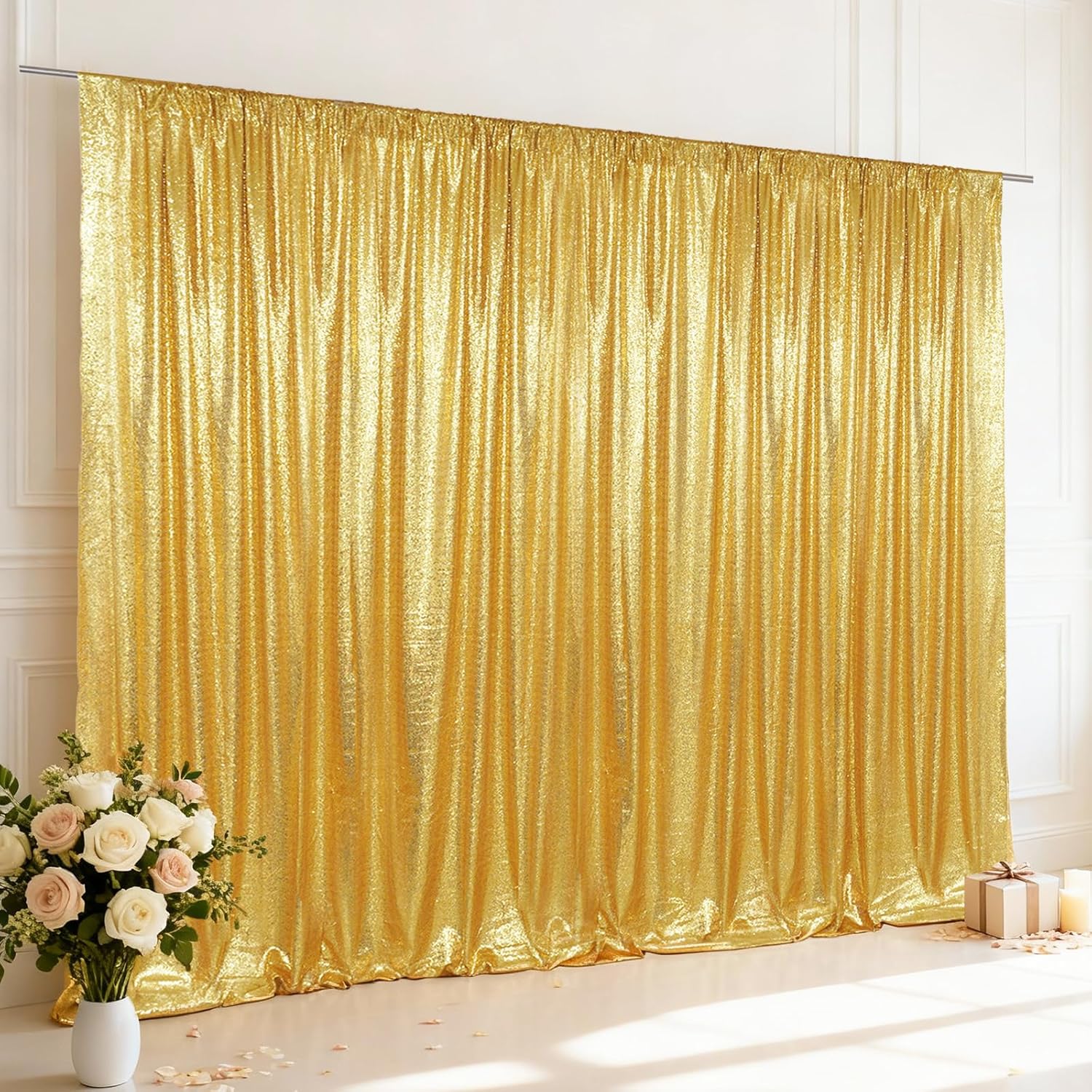 Sequin Backdrop Curtain 1 Pane - огляд і ціна Office Tech Background