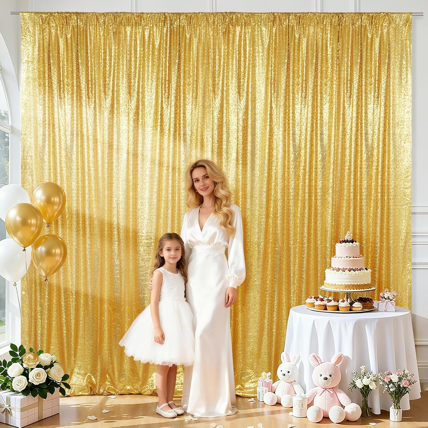 Sequin Backdrop Curtain 1 Pane - огляд і ціна Office Tech Background