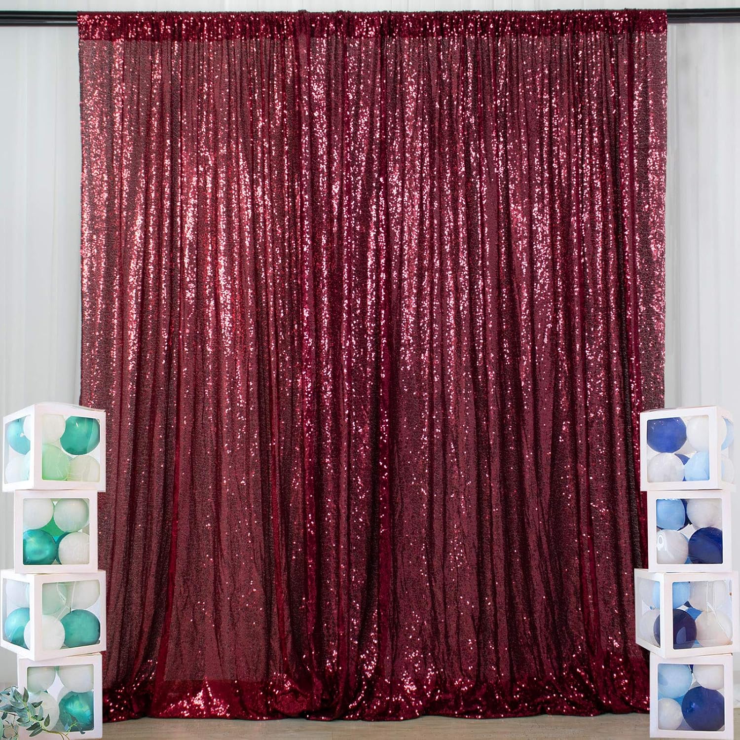 Sequin Backdrop Curtain 1 Pane - огляд і ціна Office Tech Background